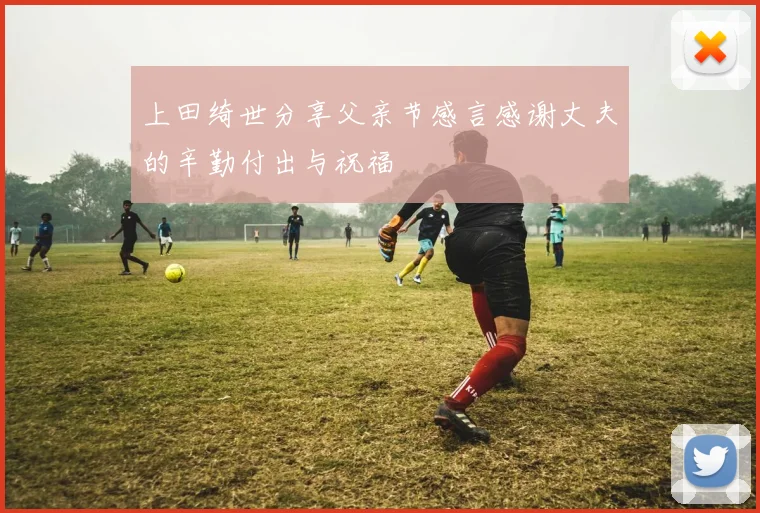 上田绮世分享父亲节感言感谢丈夫的辛勤付出与祝福